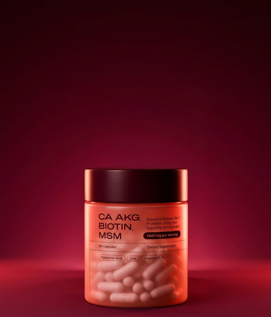 Hair Skin & Nails Essentials | Ca AKG | MSM | Hyaluronic Acid | Biotin