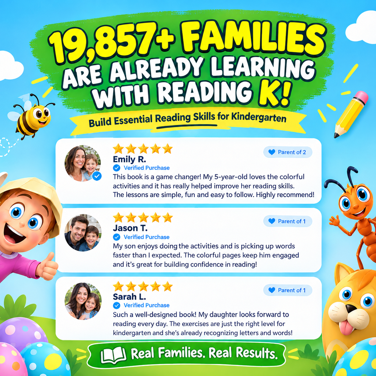 240 Essential Reading Skills for Kindergarten